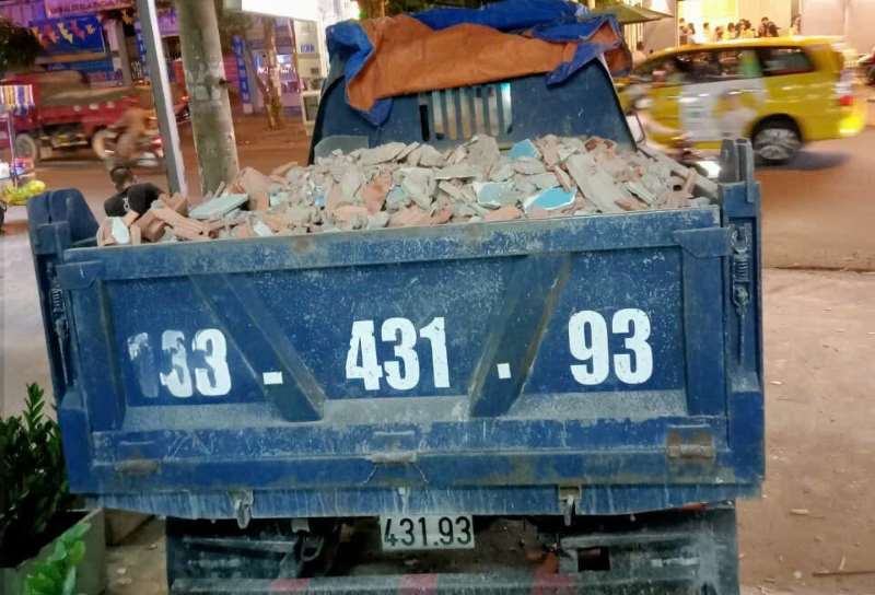 Xe chở xà bần