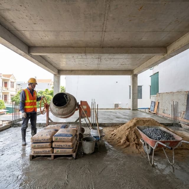Định mức cấp phối vật liệu