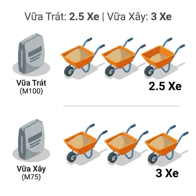 Định mức cấp phối vật liệu